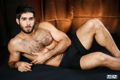 Hairy Studs Kiss and Fuck Bareback – photo 1 of 16