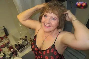 Mature BBW with Big Tits Fucks in Lingerie