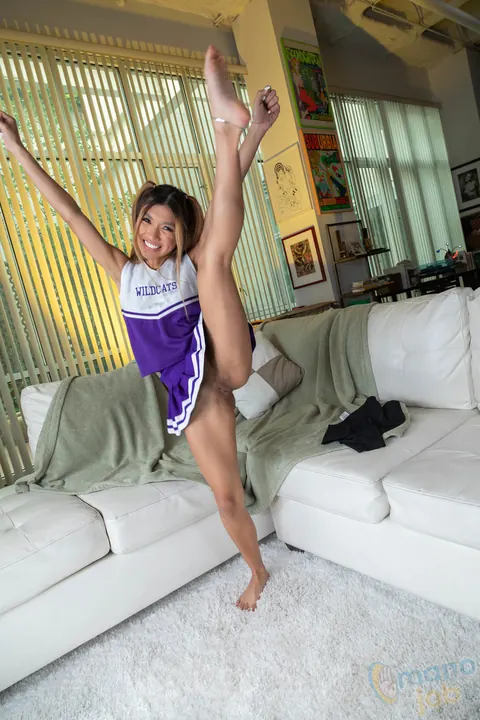 Clara Trinity: Asian Babe Strips Out of Her Uniform Skirt to Ride Her Partner – photo 5 of 16