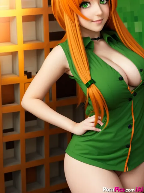 AI-Generated Babe Bares Her Tits in a Game Setting – photo 5 of 10