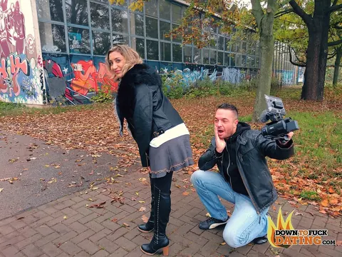 Brunette in Heels and Boots Sucks and Takes Anal Outdoors – photo 4 of 15