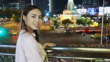 Thai Woman Strips and Poses Nude Outdoors and at the Hotel