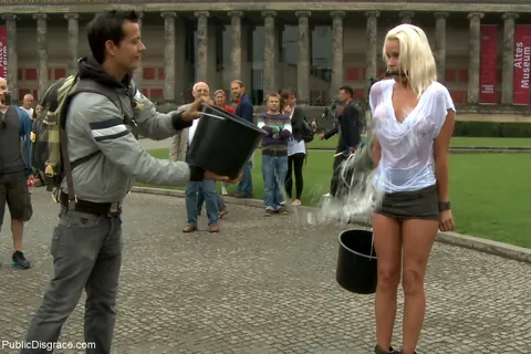 Sophie Logan: German MILF Bound and Exposed Outdoors – photo 16 of 21