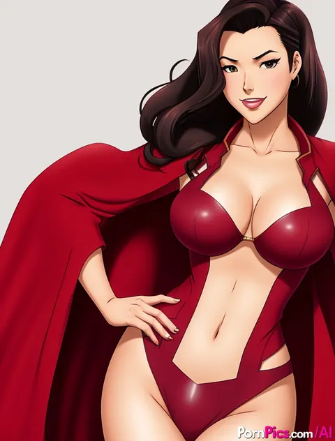AI-Generated Busty Woman Pulls Her Labia Apart on Her Side – photo 7 of 10