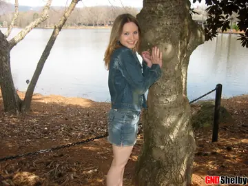 Woman in Panties and Heels Shows Off Her Underwear in Public