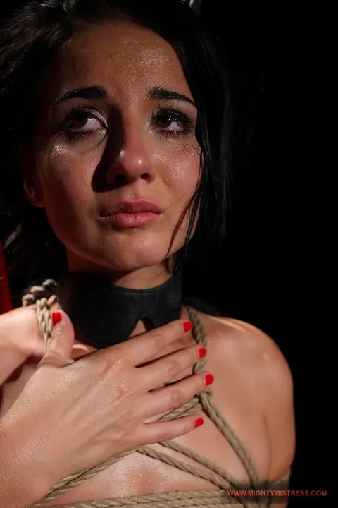 Deborah Black: Mature Brunette Enjoys Lesbian BDSM Bondage and Dildo Play – photo 10 of 18