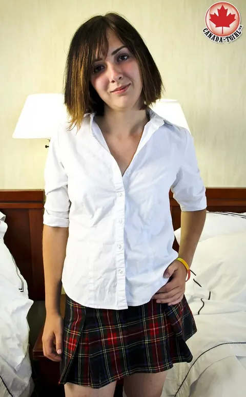 Thick Canadian Trans Woman Shows Off Her Big Ass and Touches Herself – photo 1 of 15