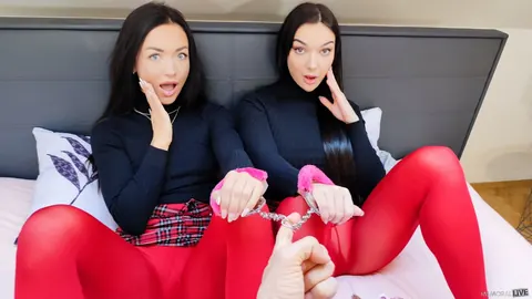 Lady Gang & Zuzu Sweet: Czech Brunettes Lift Skirts for Outdoor Threesome – photo 15 of 15