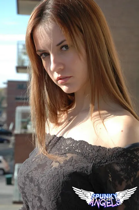 Woman Teases and Spreads in Sheer Panties Outdoors – photo 7 of 12