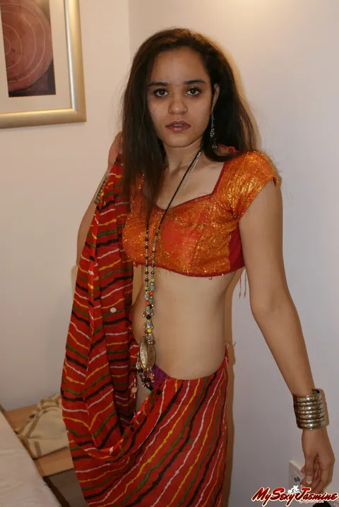 Jasmine Mathur: Asian Brunette Strips Out of Her Traditional Clothes – photo 7 of 12