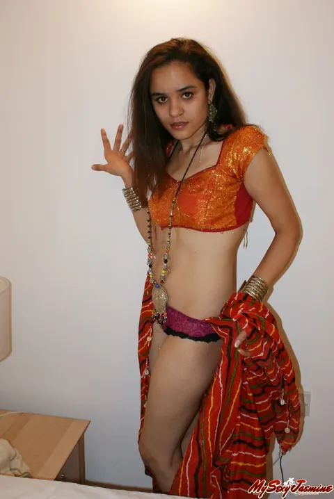 Jasmine Mathur: Asian Brunette Strips Out of Her Traditional Clothes – photo 8 of 12