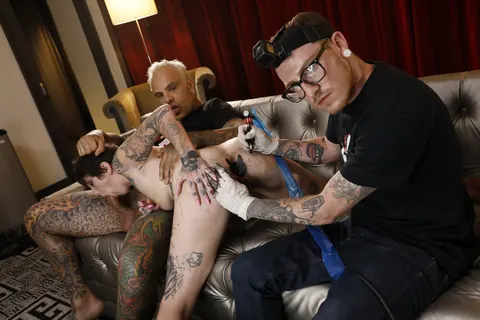 Sully Savage: Thick Redhead with Tattoos Takes Anal and a Facial – photo 9 of 16