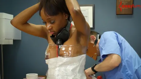 Caramel Starr: Ebony Woman Hangs Upside Down in Restraints for Two Men – photo 4 of 10